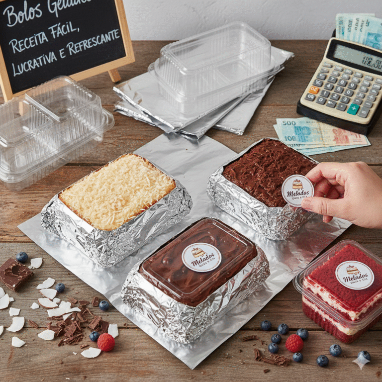Bolos Gelados para Vender: Receita Fácil, Lucrativa e Refrescante