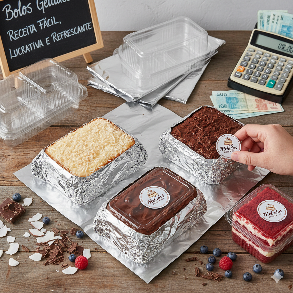 Bolos Gelados para Vender: Receita Fácil, Lucrativa e Refrescante