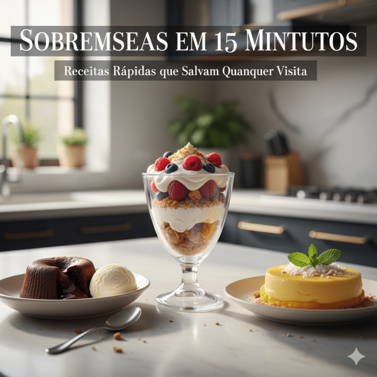 Sobremesas em 15 Minutos: Receitas Rápidas que Salvam Qualquer Visita