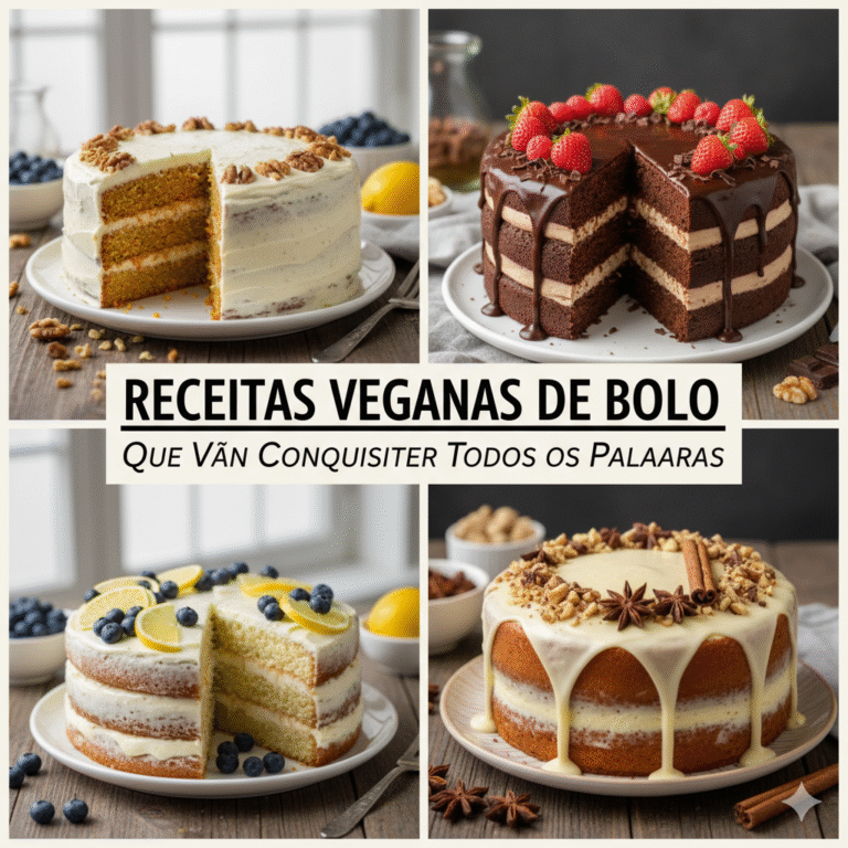 Receitas Veganas de Bolo que Vão Conquistar Todos os Paladares